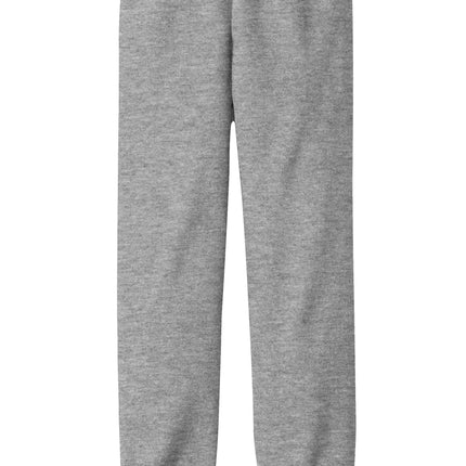 Gildan Youth Heavy Blend Sweatpant front view - gray - heavy blend youth sweatpant