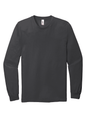 American Apparel unisex long sleeve jersey T-shirt in asphalt color, front view showing smooth fabric and classic fit.