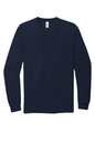 Navy American Apparel ® unisex long sleeve jersey T-shirt with flat front, casual fit, showcasing the 2007 style.