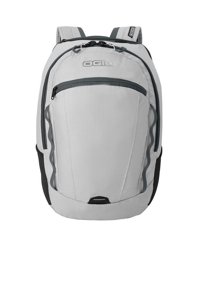 Grey OGIO Shuttle Pack front — stylish multi-purpose backpack for work, gym, and travel.”