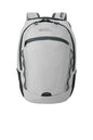 OGIO Shuttle Pack bag in Harbor Grey and Silver with flat front design, ideal for travel and everyday use.