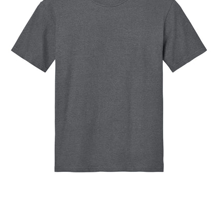 Gildan Hammer Maxweight Tee front view - gray- heavy boxy tee in gold tone ready for custom print