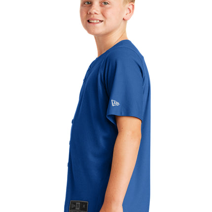 New Era youth Full-button baseball jersey