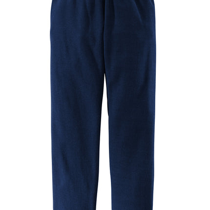 Personalized Jerzees NuBlend Fleece Jogger front view - navy - custom jogger with side pockets ideal for embroidery