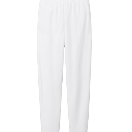 Personalized Jerzees NuBlend Fleece Jogger back view - white - premium fleece surface for high-quality printing