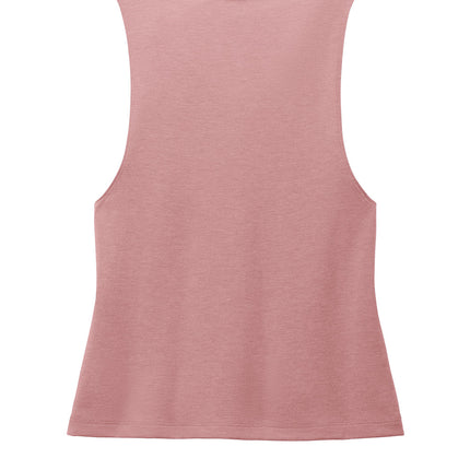 Allmade Women’s Tri-Blend Muscle Tank in Vintage Rose – eco-friendly, carbon-neutral women’s tank top for active and casual wear.