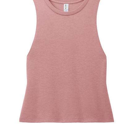 Allmade Women’s Tri-Blend Muscle Tank in Vintage Rose – eco-friendly, carbon-neutral women’s tank top for active and casual wear.