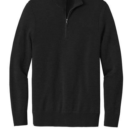 Personalized Merino Birdseye ¼-Zip Sweater – Machine Washable