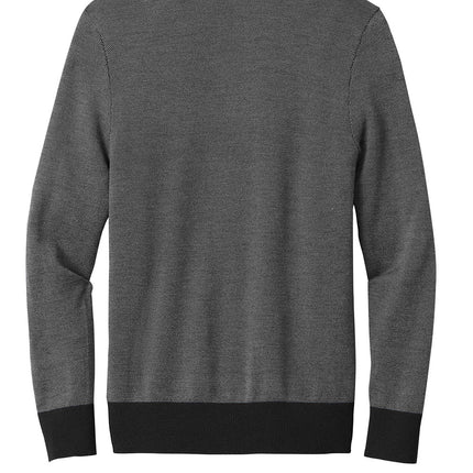 Personalized Merino Birdseye ¼-Zip Sweater – Machine Washable