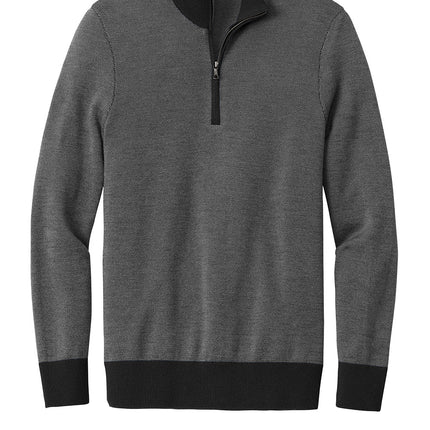 Personalized Merino Birdseye ¼-Zip Sweater – Machine Washable