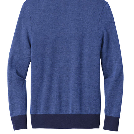 Personalized Merino Birdseye ¼-Zip Sweater – Machine Washable