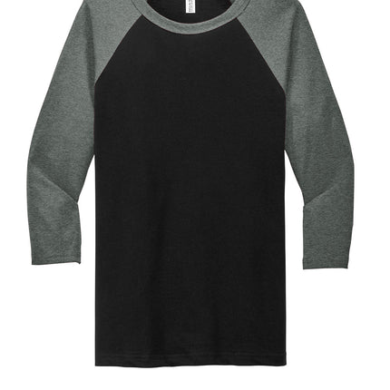 BELLA+CANVAS® Unisex 3/4-Sleeve Baseball Tee