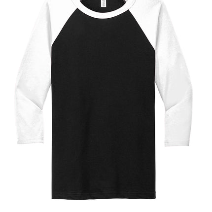 BELLA+CANVAS® Unisex 3/4-Sleeve Baseball Tee