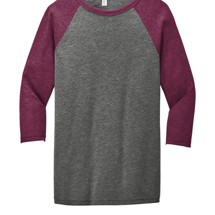 BELLA+CANVAS® Unisex 3/4-Sleeve Baseball Tee