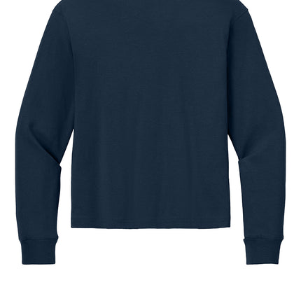 Navy blue sweatshirt on a white background