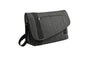 Print-View Port Authority® Crossbody Messenger bag in storm gray with adjustable strap and multiple compartments.