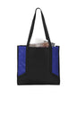 Port Authority® Circuit Tote bag in true royal black, featuring a sleek design and sturdy handles for versatile carrying.