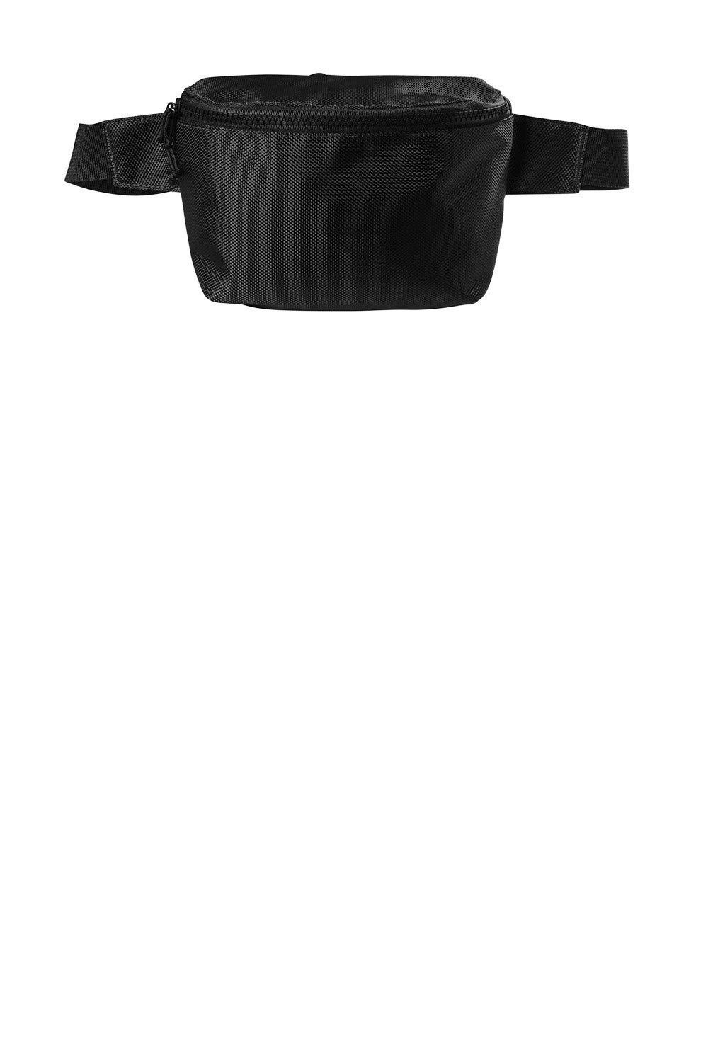 Black Port Authority® Ultimate Hip Pack bag with flat front design, ideal for carrying essentials on the go.
