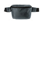 Dark slate Port Authority® Ultimate Hip Pack from Print-View showing a sleek, flat-front design with adjustable strap and multiple compartments.