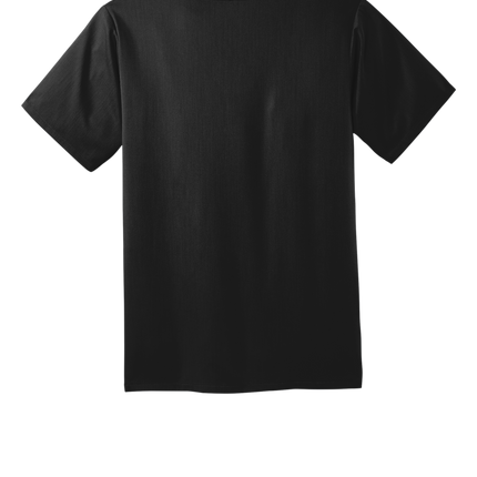 Back View of Men's Flex V-neck Medical Scrub top in black