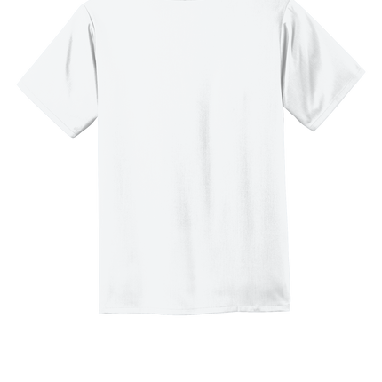 Back View of Men's Flex V-neck Medical Scrub top in white