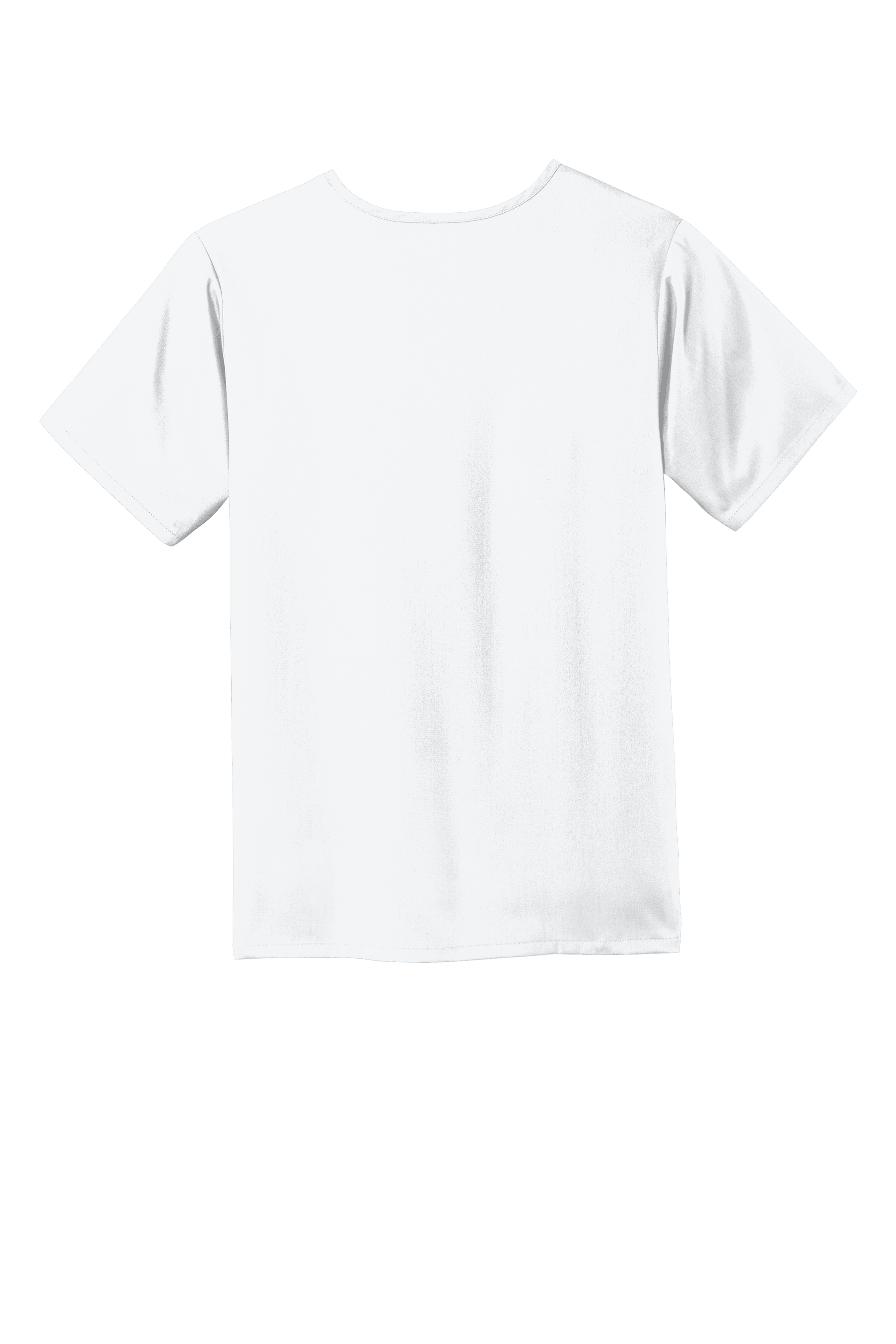 Back view of Wink Men's Premiere Flex V-Neck Scrub Top in white, showcasing the fit and design of the medical scrub top.