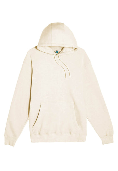 Beige Lane 7 unisex plain premium hoodie with customizable print view, showcasing a comfortable pullover design.