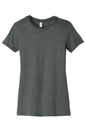 Charcoal grey Bella Canvas women's slim fit T-shirt with printed design on front, made from soft, breathable fabric.