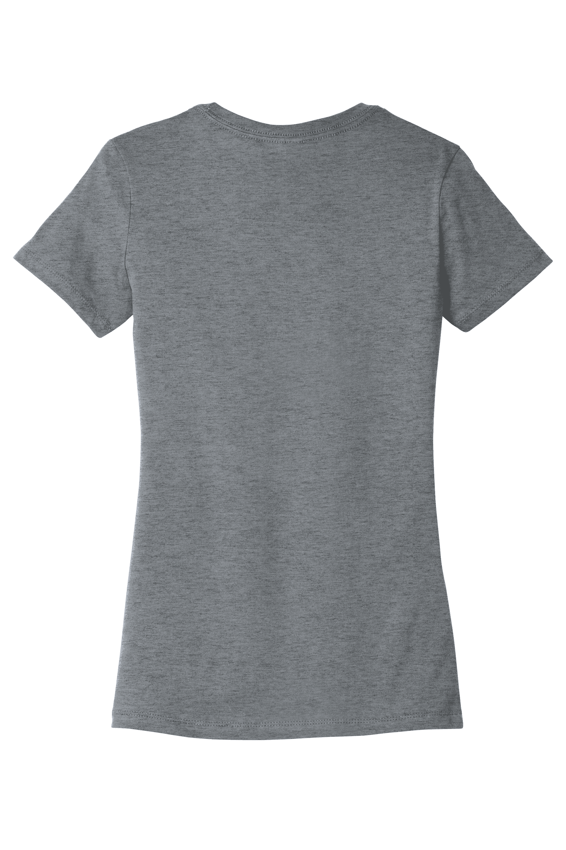 Heather grey Bella+Canvas women's slim fit T-shirt with subtle print, made from soft, comfortable fabric.