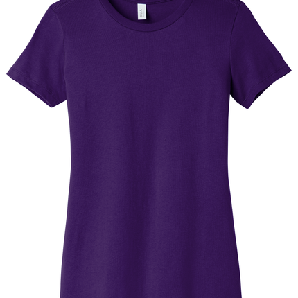 women t-shirt in purple color print view