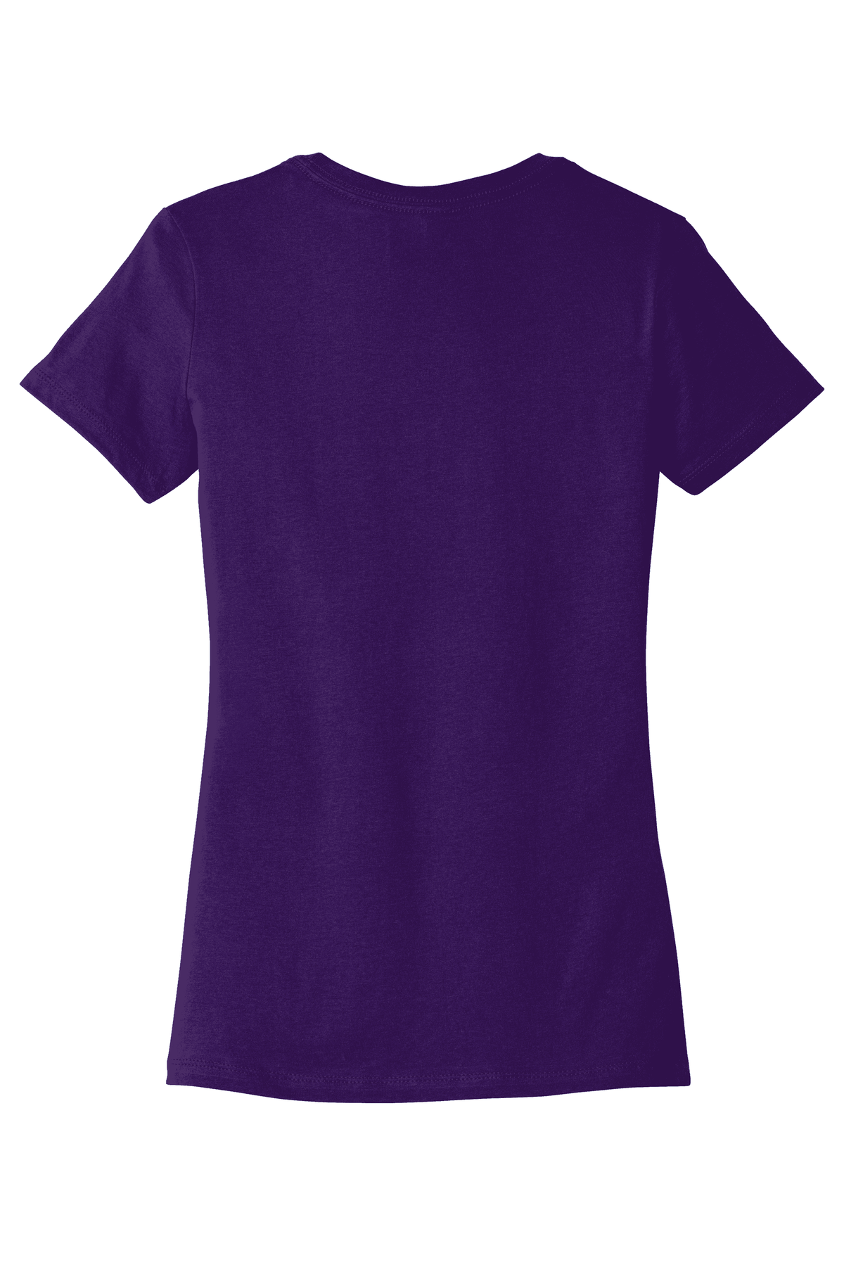 Purple Bella Canvas women's slim fit T-shirt with a subtle print, showcasing a comfortable and stylish casual top.