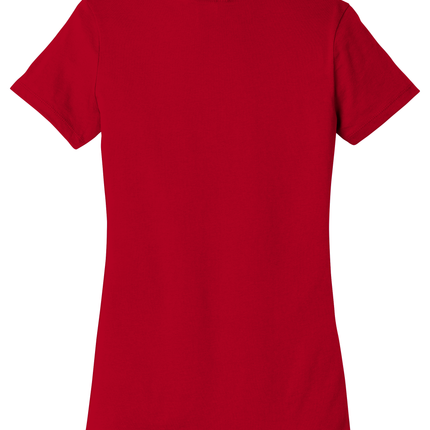 Red plain women t-shirt print view