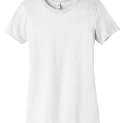 white plain women t-shirt print view