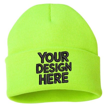 Design your custom embroidered beanie with  your your logo