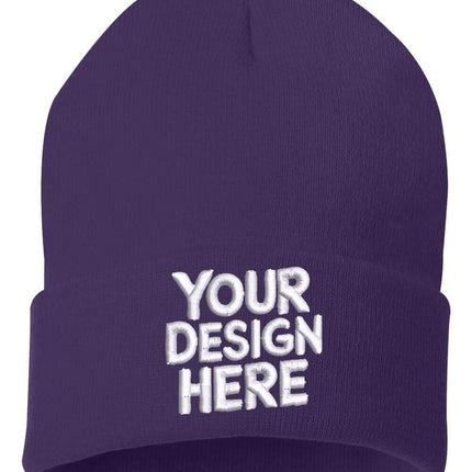 Design your custom embroidered beanie with  your your logo