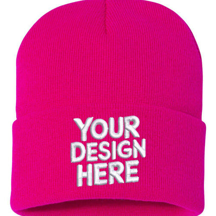 Design your custom embroidered beanie with  your your logo