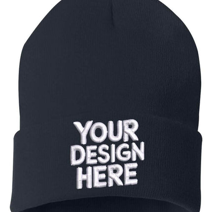 Design your custom embroidered beanie with  your your logo