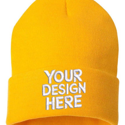Design your custom embroidered beanie with  your your logo