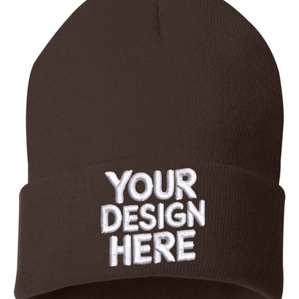 Design your custom embroidered beanie with  your your logo