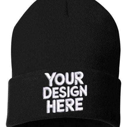 Design your custom embroidered beanie with  your your logo
