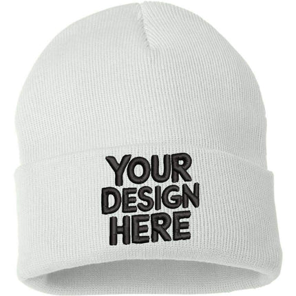 Design your custom embroidered beanie with  your your logo