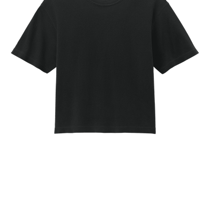 Black Comfort Colors Boxy Tee for Women – heavyweight, garment-dyed with custom print