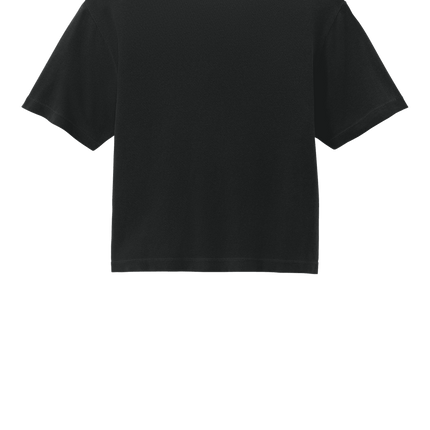 Black Comfort Colors Boxy Tee for Women – heavyweight, garment-dyed with custom print Back