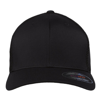 Black Fitted Hat Print View