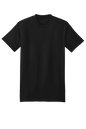 Black Hanes Beefy-T heavy-duty 100% cotton short sleeve T-shirt, customizable, with a classic fit and durable fabric.