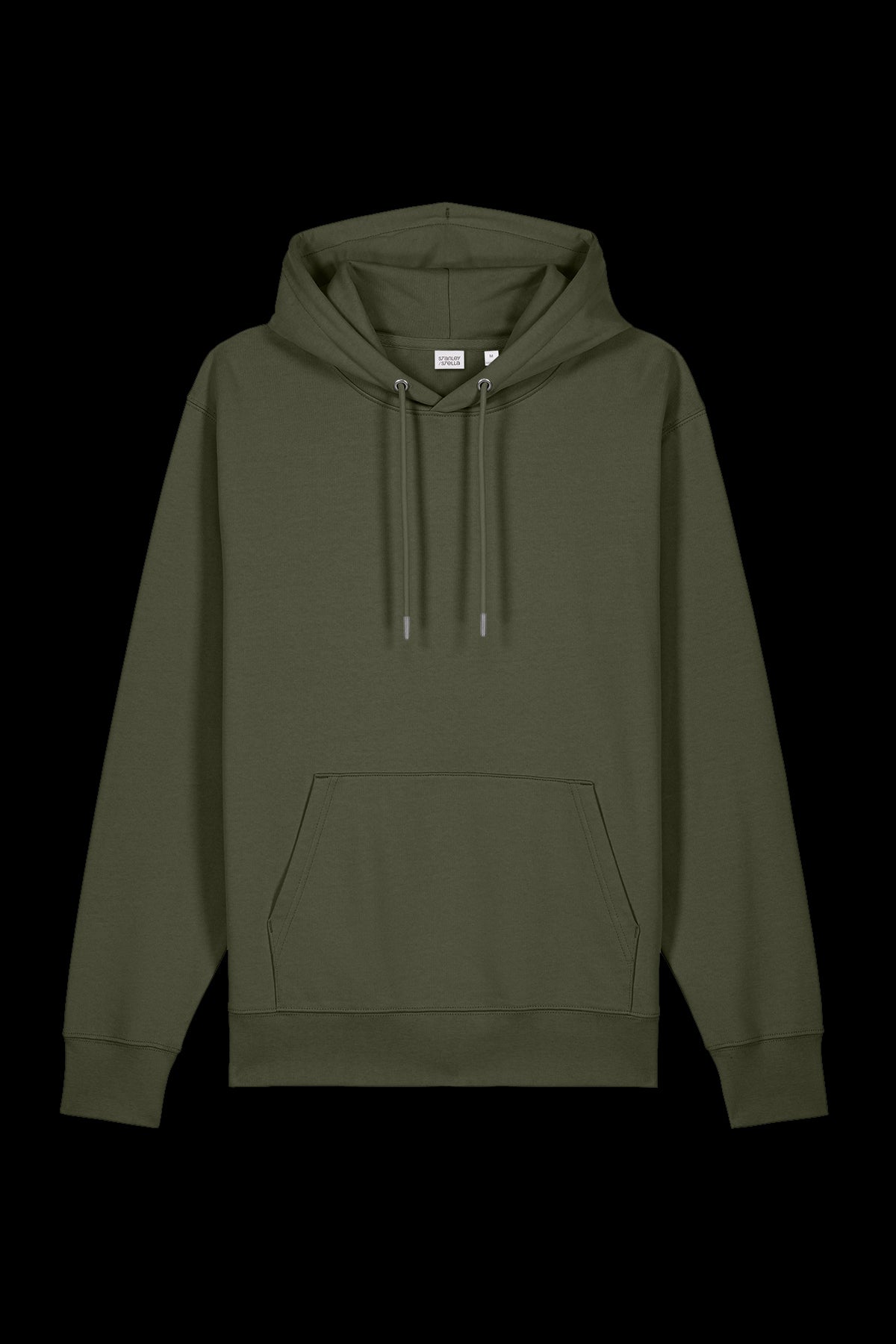 Khaki green Lane 7 blank hooded sweatshirt, lightweight hoodie with front pocket and adjustable drawstrings.