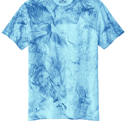 front view Blue tie-dye t-shirt