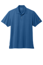 Brooks Brothers men's blue mesh pique performance polo shirt with classic fit and moisture-wicking fabric.