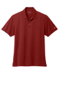 Men's Brooks Brothers mesh pique performance polo in classic fit with moisture-wicking red fabric, suitable for active and casual wear.
