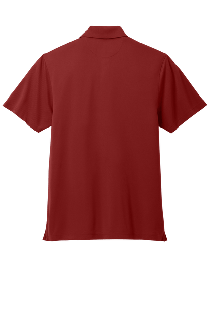 Brooks Brothers men's mesh pique performance polo shirt in red, featuring moisture-wicking fabric and a classic fit.